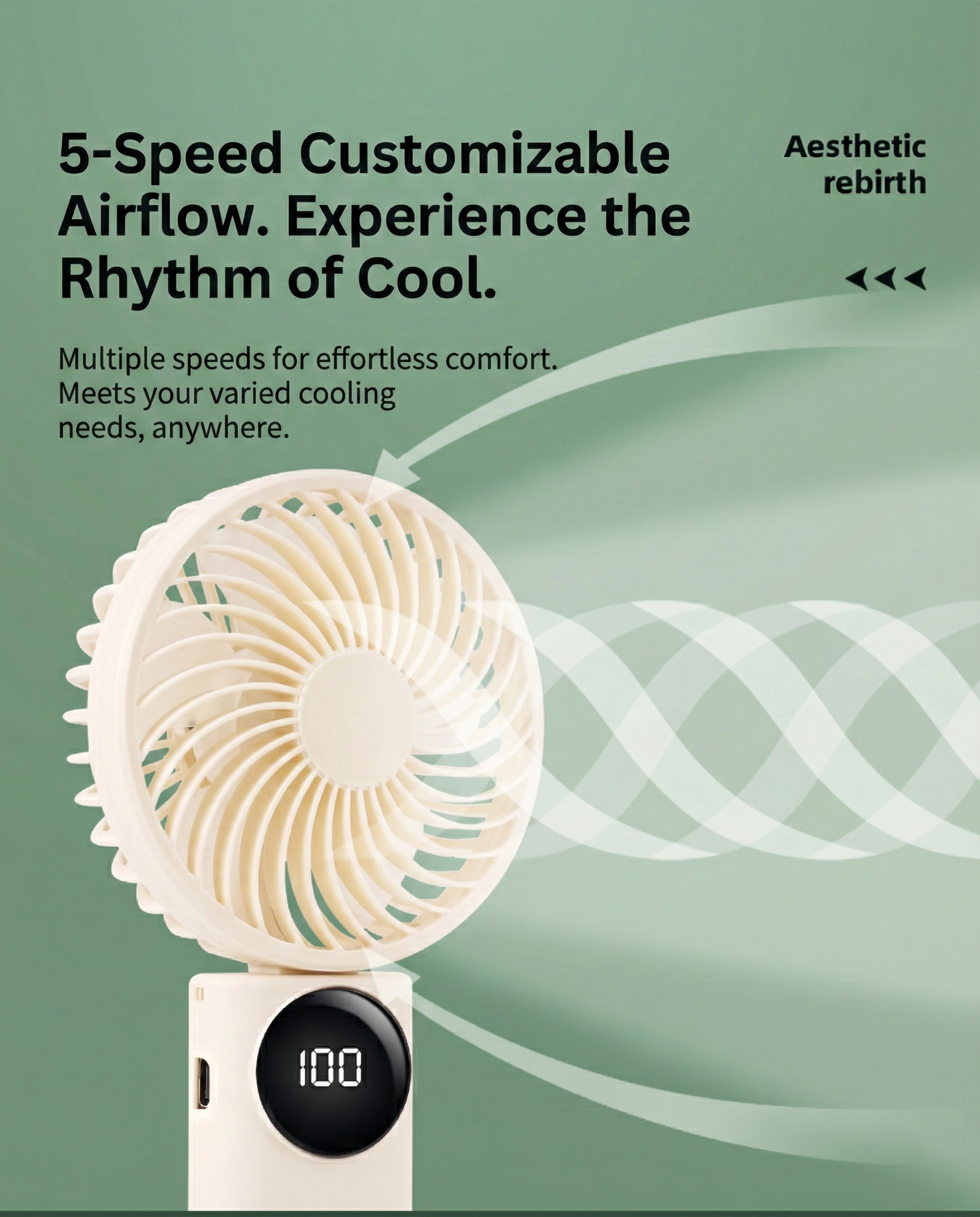 8831 fan airflow graphic with five speeds