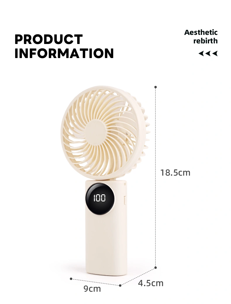 8831 beige mini fan size diagram