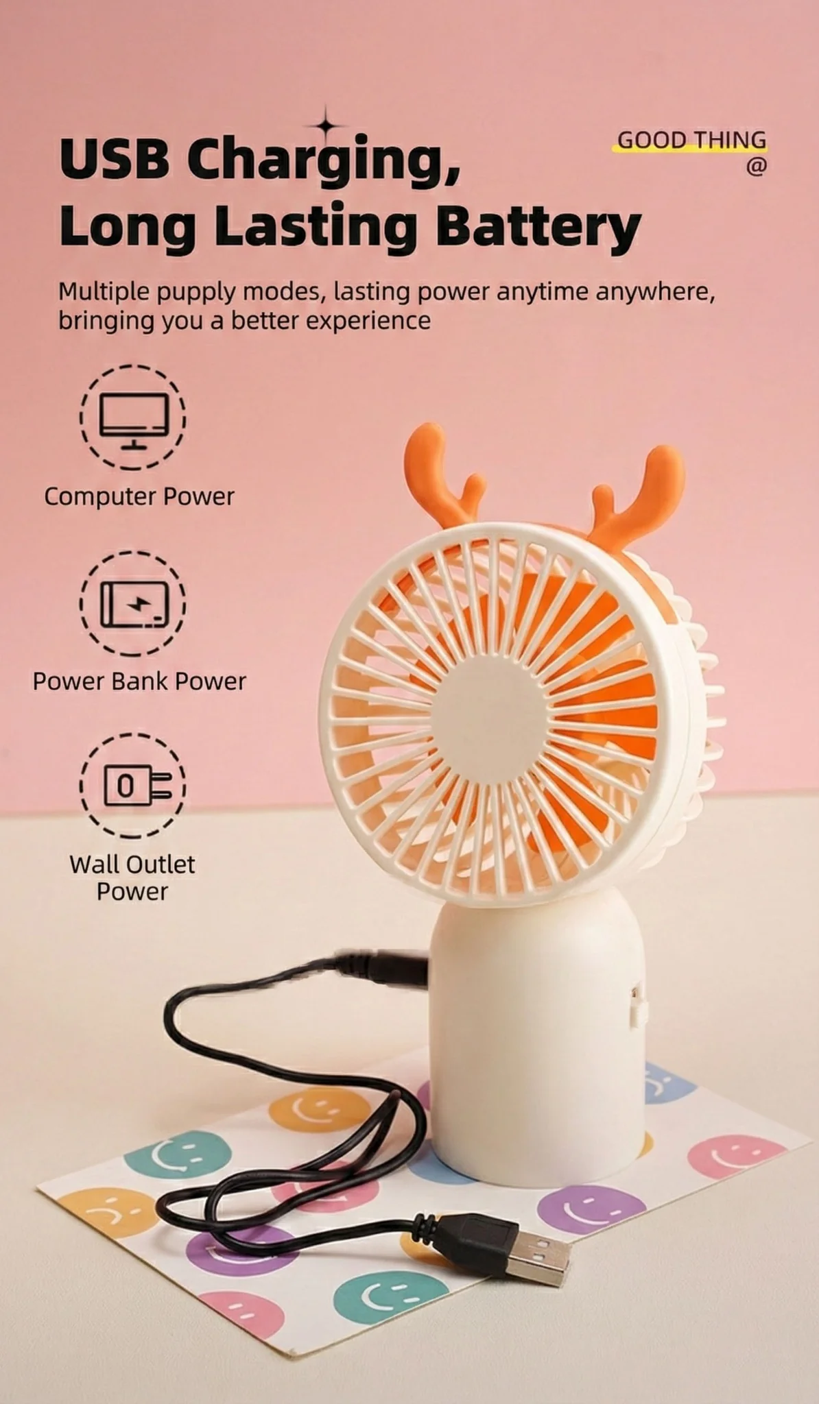 8816 fan connected to USB charging