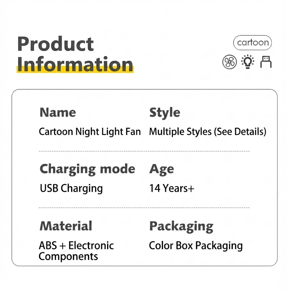 F305 product information table