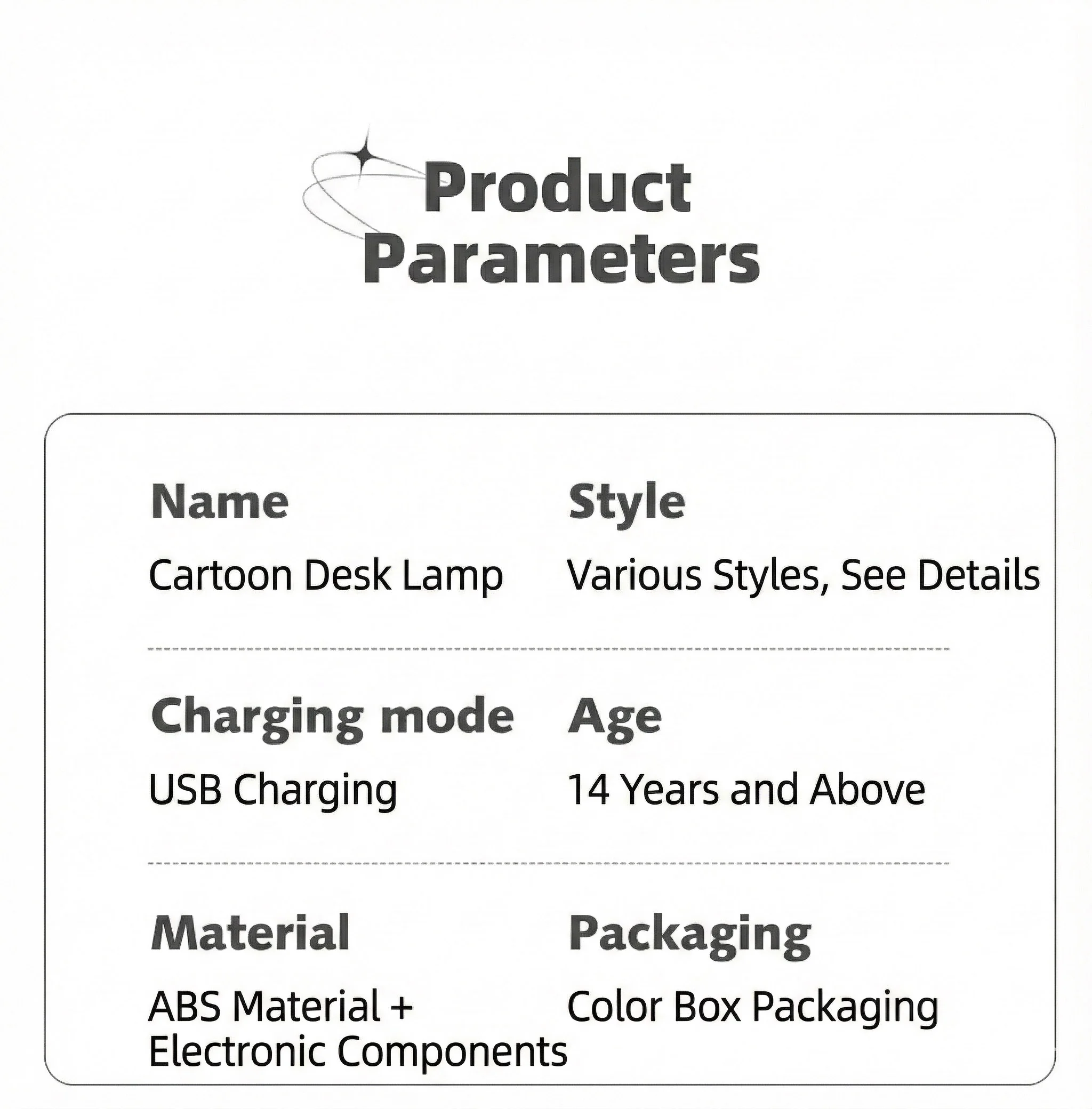 T305 specification table