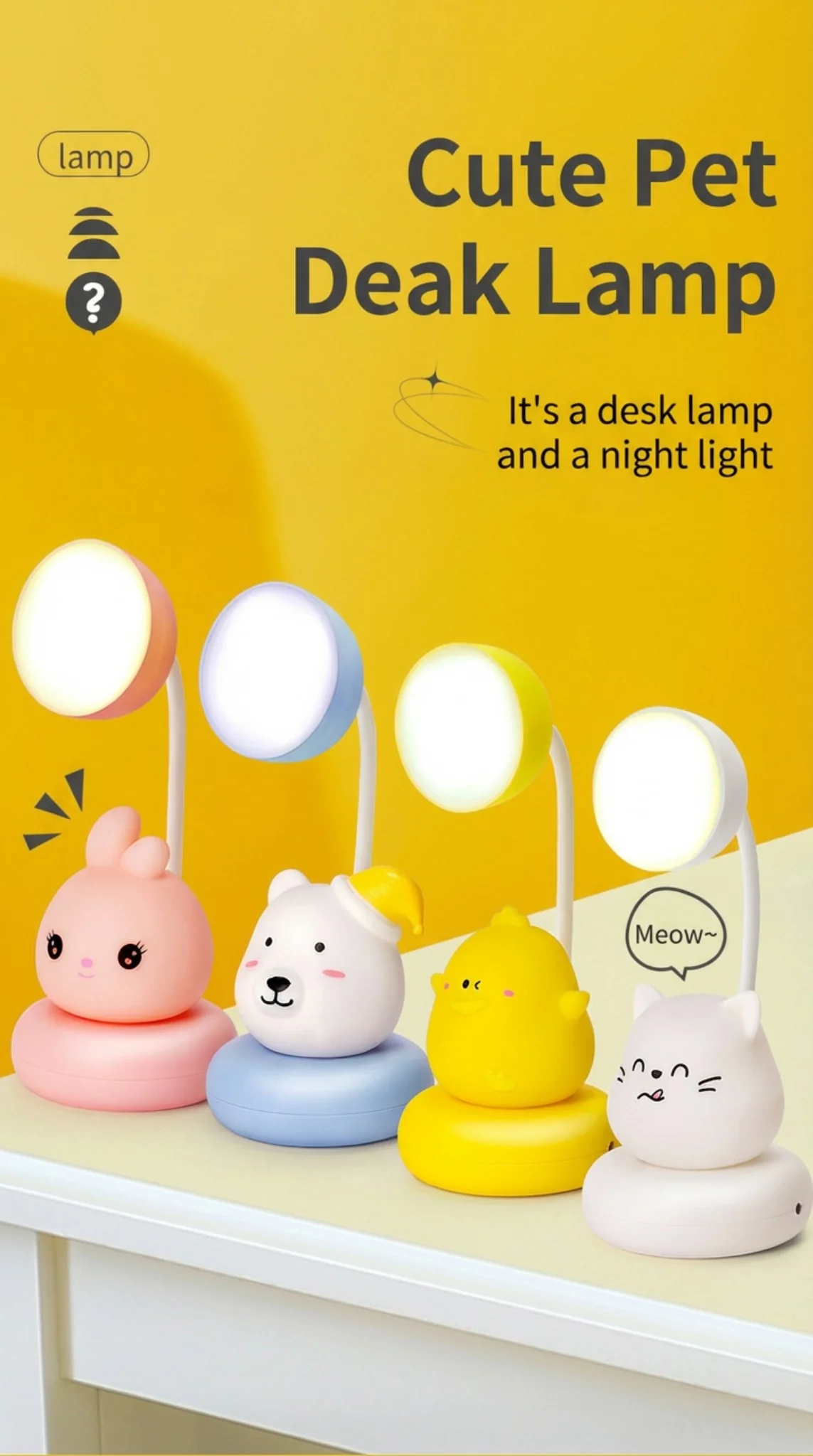 T306 cute pet cartoon lamp lineup